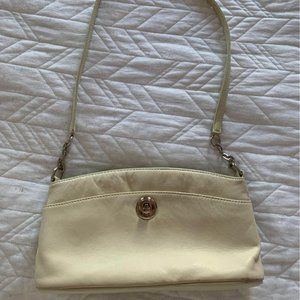 Off white leather vintage Baggs shoulder purse